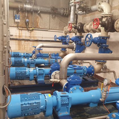 Jöhstadt monopompen in een rioolwaterzuiveringsinstallatie