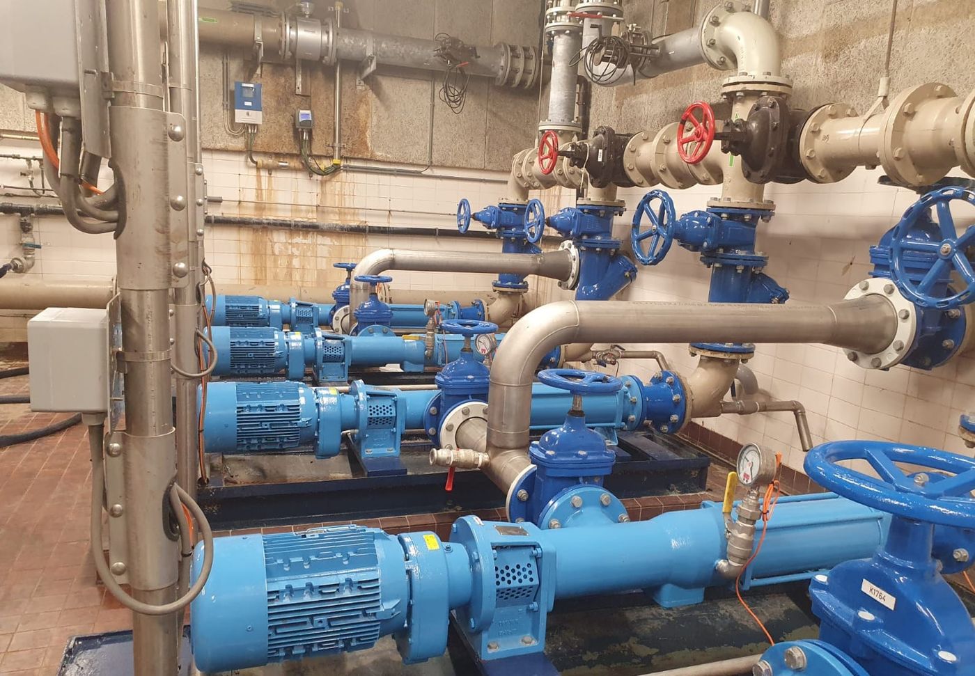 Jöhstadt monopompen in een rioolwaterzuiveringsinstallatie